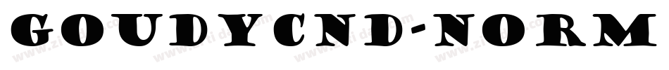 GoudyCnd-Norm 2字体转换